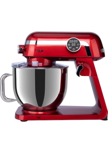M123 Easy Chef Premium 1800W Dokunmatik Ekran Alüminyum Stand Mikser 7lt.+Kıyma Başlık Seti