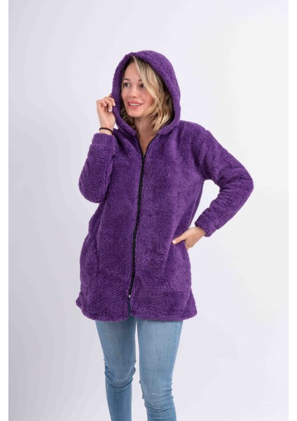 Uzun Tunik Welsoft Peluş Ceket