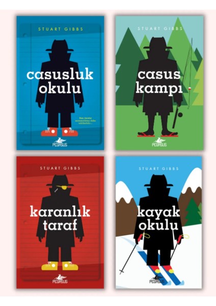 Casusluk Okulu - Casus Kampı - Karanlık Taraf - Kayak Okulu 4 Kitap - Stuart Gibbs