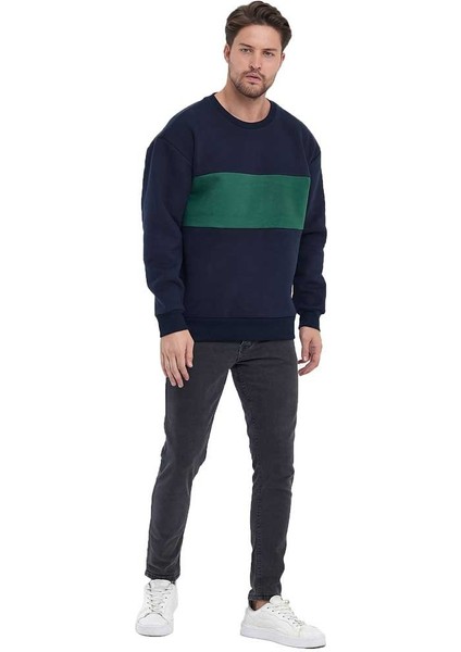 Adams Erkek 3 Iplik Oversize Sweatshirt