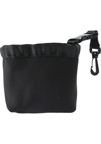 Golf Topu Temizleme Çantası Golf Kulübü Temizleyici Kir Silme Hafif Golfçü Hediye Siyah (Yurt Dışından)