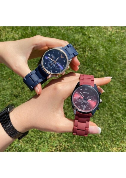 Armani Modeli Mavi Renk Erkek Kol Saati