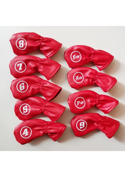 9x Su Geçirmez Golf Kulübü Demir Kapak Koruma Başörtüsü Evrensel Fit Kırmızı (Yurt Dışından) modelleri