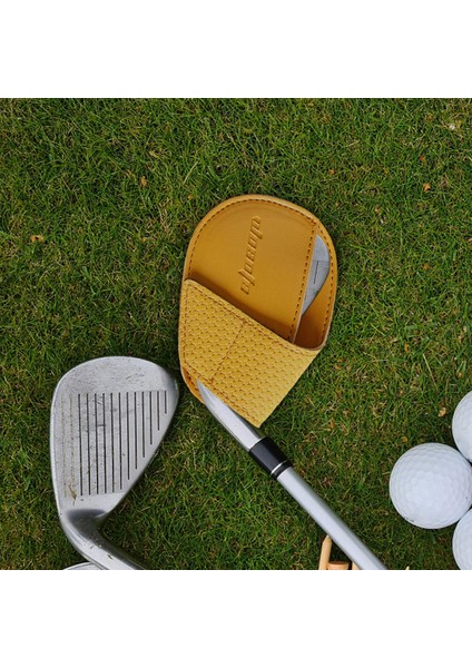 Golf Kulübü Demir Baş Örtüsü Sporcu Için Trendy Başörtüsü Açık Hava Golf Eğitimi Sarı (Yurt Dışından)