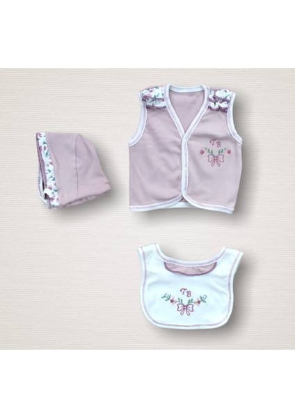 Bahar Çiçekleri Nakışlı Cotton Antibaakteriyel 10LU Zıbın Takımı Hastane Çıkışı fırsatları