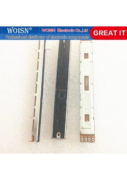 10 Adet SL608V Karıştırıcı Düz Sürgülü Itici Tek Bağlantılı Potansiyometre SL60V B10K Kolu 8b 4 Pin (Yurt Dışından)