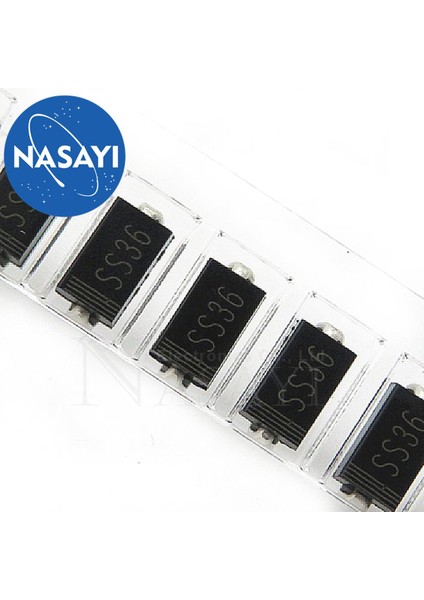 10 Adet Smd Schottky Diyot SR360 SB360 SS36 Serigrafi Sma DO-214AC 3A 60V (Yurt Dışından)