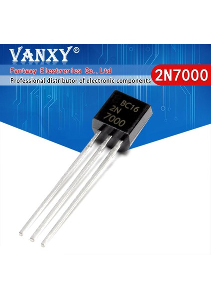 100 Adet 2N7000 TO92 Küçük Sinyal Mosfet 200 Mamp, 60 Volt N-Kanal To-92 Orijinal ve Yeni (Yurt Dışından)