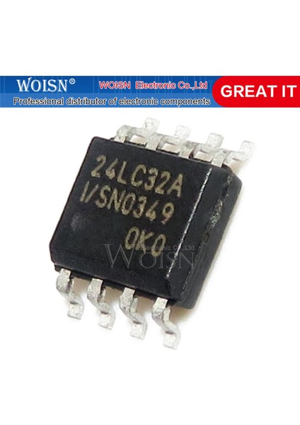 10 Adet PIC24LC32A-I/SN 24LC32AI 24LC32 Sop-8 Bellek Çekirdeği (Yurt Dışından)