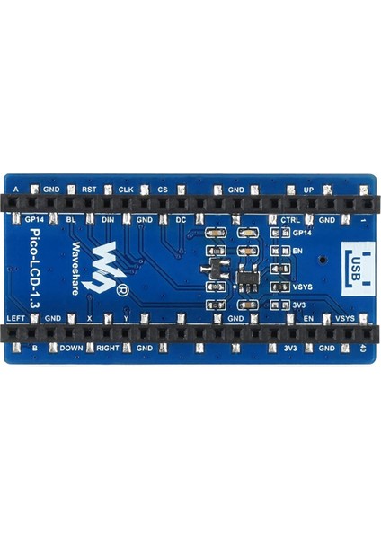 Raspberry Pi Pico Için Waveshare 1.3 Inç LCD Ekran, IPS Ekran Görüntüleme Modülü, 65K Rgb Renkler, 240X240 Piksel (Yurt Dışından)