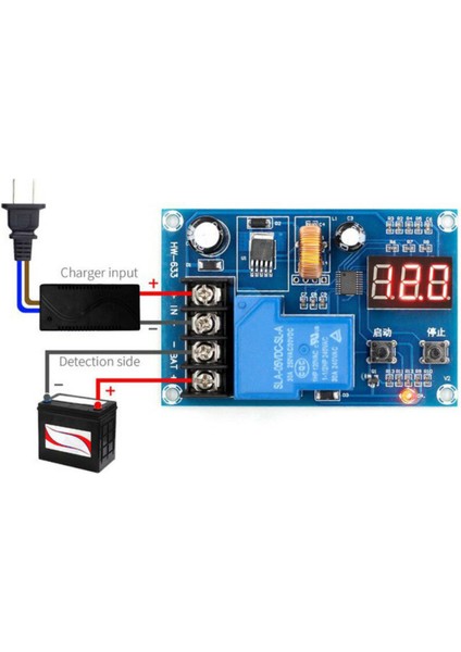 XH-M604 Pil Şarj Cihazı Kontrol Modülü Dc 6-60 V Depolama Lityum Pil Şarj Kontrol Anahtarı Koruma Levhası (Yurt Dışından)