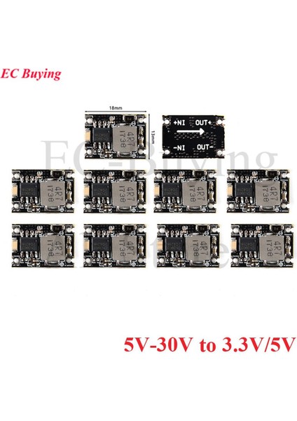 10 Adet 3A Mini Dc-Dc Buck Adım Aşağı Dönüştürücü Kurulu 5V-30V Için 3.3V 5V Dc Dc Voltaj Regülatörü Kurulu Besleme Modülü (Yurt Dışından)