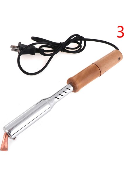 220V Ağır Hizmet Tipi Yüksek Güçlü Elektrikli Havya Keski Ucu Ahşap Saplı (Yurt Dışından)