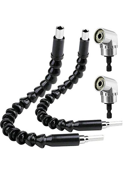 Adet 105 Derece Sağ Açı Matkap 1/4 Inç Hex Shank Esnek Matkap Ucu Uzatma Tornavida Bit Tutucu Bağlantı Bağlantısı (Yurt Dışından)
