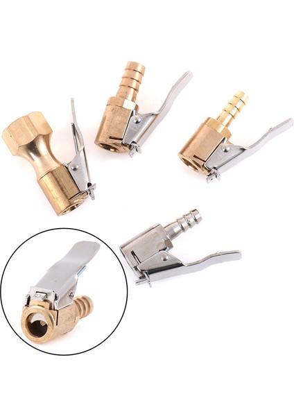 Araba Oto Pirinç 6/8mm Lastik Tekerlek Hava Mandreni Şişirme Pompası Konnektörü Vana Klipsi Jessica (Yurt Dışından) fiyatları