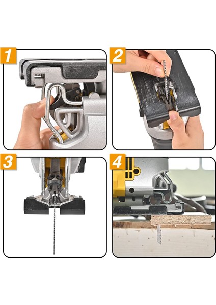 Saplı Dekupaj Testere Bıçağı-1 Set x Dekupaj Testeresi Bıçakları-Gösterildiği Gibi (Yurt Dışından) fırsatları