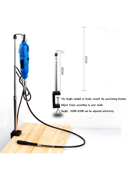 Döner Öğütücü Standı Aksesuarları-1 x Elektrikli Öğütücü Tutucusu 1 x Esnek Şaft 0,5-3,2 Mm-Siyah (Yurt Dışından) fiyatları