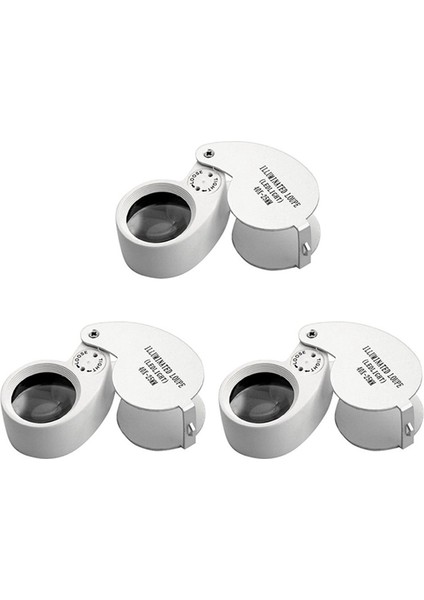 Icqurbt 3x Kuyumcular Lens Cam Büyüteç 40X 25MM Göz Büyüteç 2 LED Işıklar (Yurt Dışından)