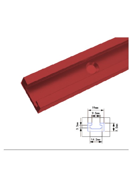 Geleneksel Kırmızı 300MM/400MM/500MM/600MM Alüminyum Alaşımlı Gönye T-Track Somun Kaydırıcı Dıy Ağaç Işleme Aleti (Yurt Dışından) modelleri