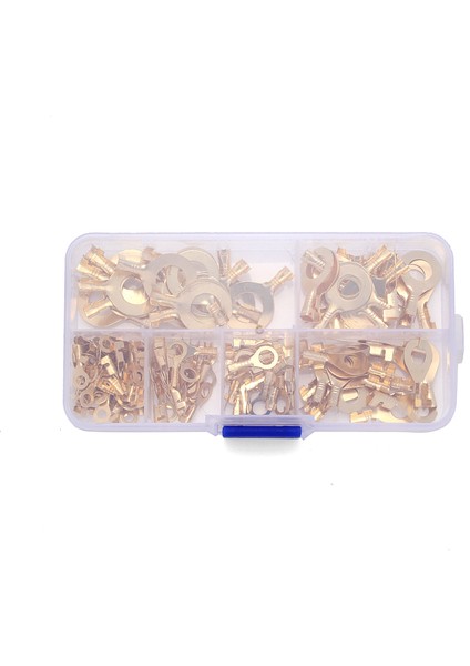 150 Adet/takım Halka Tipi Eski Terminaller Eski Pirinç Yalıtımsız Sıkma Terminalleri Konnektörler 3.2mm-10.2mm Kablo Tel Konnektörleri (Yurt Dışından) fırsatları