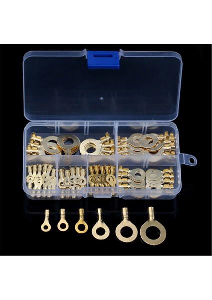 150 Adet/takım Halka Tipi Eski Terminaller Eski Pirinç Yalıtımsız Sıkma Terminalleri Konnektörler 3.2mm-10.2mm Kablo Tel Konnektörleri (Yurt Dışından) indirimleri