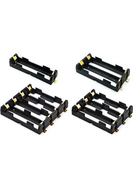1X2X3X4X 18650 Smt Pil Tutucu 18650 Smd Pil Kutusu Saklama Kutusu Konteyner Güç Bankası Bronz Pimleri ile Şarj Edilebilir Smt (Yurt Dışından)