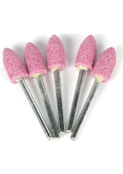 20 Adet Aşındırıcı Monte Taş Dremel Aksesuarları Için Taşlama Taşı Tekerlek Kafası Dremel Döner Aletler Için Kurşun Şeklinde Pembe (Yurt Dışından)