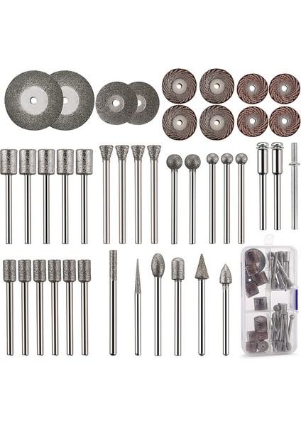 43 Parça Taş Oyma Seti, 26 Elmas Çapak Uçları, 10 Çark (Yurt Dışından) fiyatları