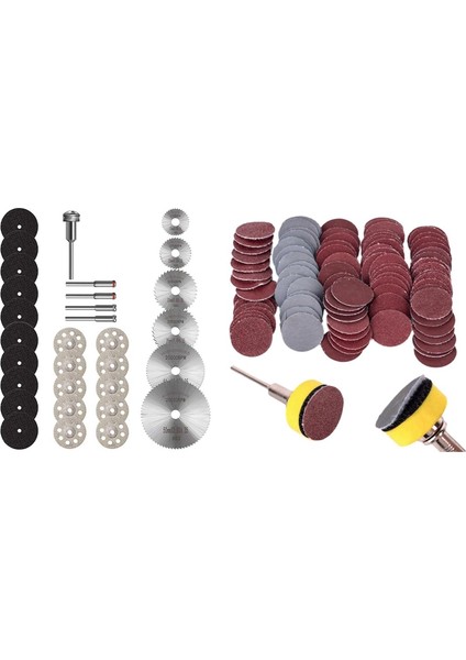 Jınmy-2 Inç 100 Adet Zımpara Diskleri Pad Kiti, Dremel Döner Alet Için 31 Adet Kesme Diski ile (Yurt Dışından) fiyatları