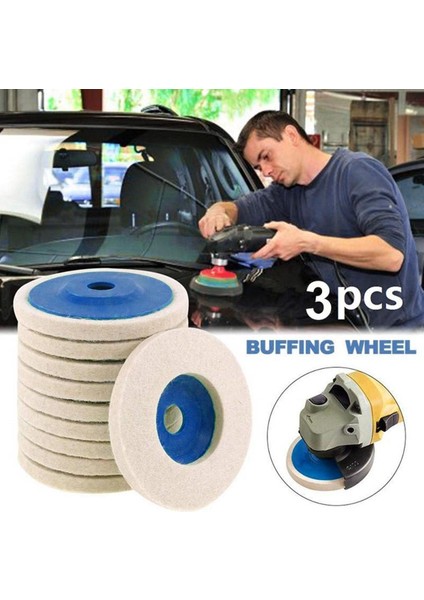 Adet/paket Parlatma 100MM Yün Tekerlek Parlatma Pedleri (Yurt Dışından)