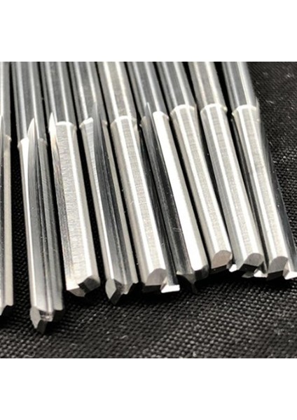 Değirmen Kesici Uçları-5 x Iki Flütlü Spiral Kesiciler-Gümüş (Yurt Dışından)