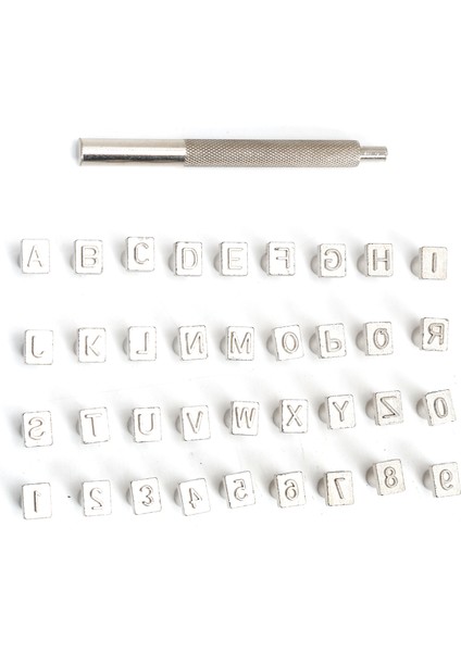37XALPHABET Yumruk Alaşımlı Çelik Numarası El Yapımı Çanta Için Dıy Deri El Aleti Sıcak (Yurt Dışından) fırsatları