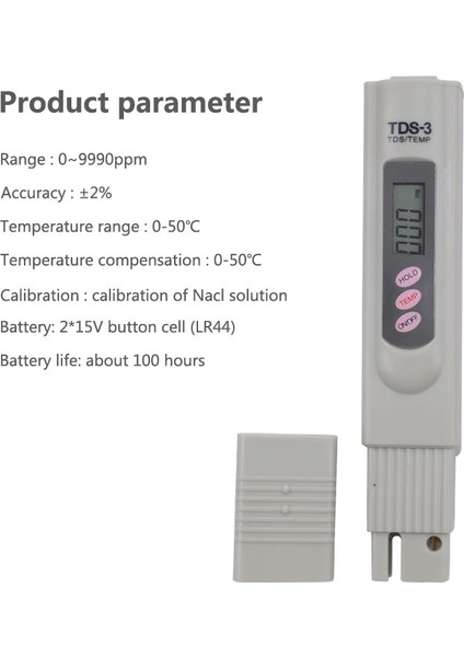 Yıeryı Taşınabilir Kalem Taşınabilir Dijital Su Sayacı Filtresi Ölçüm Su Kalitesi Saflık Test Cihazı Tds Metre (Yurt Dışından) indirimleri