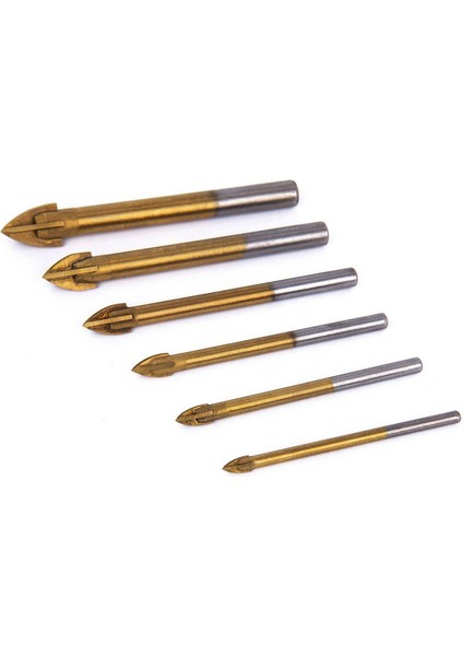 12 Adet Titanyum Kaplamalı Cam Matkap Uçları Seti 4 Kesme Kenarları Hex Shank ile Çapraz Mızrak Kafa Matkap (Yurt Dışından) indirimleri