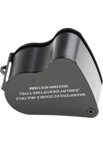 LED Büyüteç, 30X 60X Işıklı Kuyumcular Büyüteç, Katlanabilir Metal 1 Adet (Yurt Dışından)