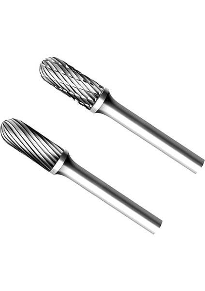 Namuny 2 Adet 10MM Alüminyum Kesme Uçları Tek/çift Bıçaklı Tungsten Karbür Çapak Dosyası 1/4 Saplı Döner Alet Için (C Tipi) (Yurt Dışından)
