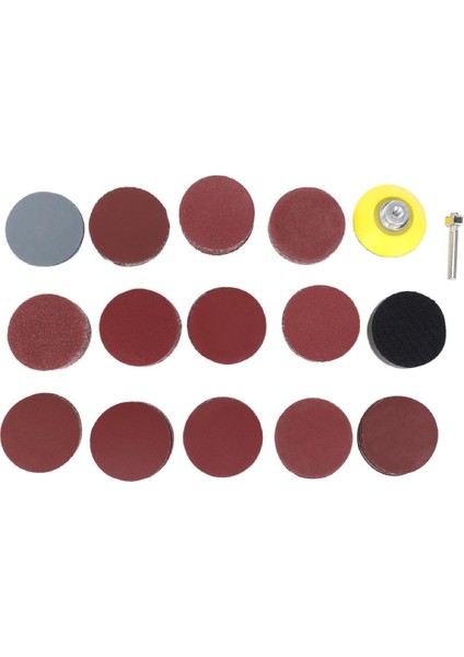 130 Adet Zımpara Diski Pedi 2 Inç Zımpara Diskleri Ped Kiti Matkap Öğütücü Döner Aletler ile Zımpara Pedi ve Mil (Yurt Dışından)