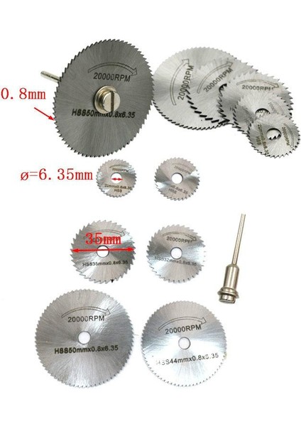 Rhs Online 7 Adet/takım Mini Hss Dairesel Testere Bıçağı Döner Aracı Kesici Elektrikli Alet Seti Ahşap Kesme (Yurt Dışından) fırsatları