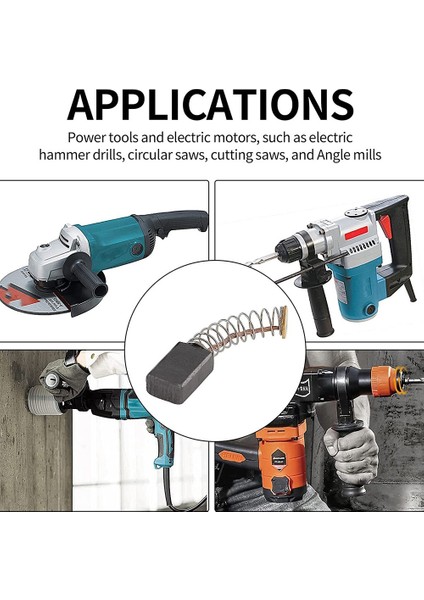 20 Adet 12X8X5MM Motorlar Için Yay Telli Karbon Fırçalar (Yurt Dışından) modelleri