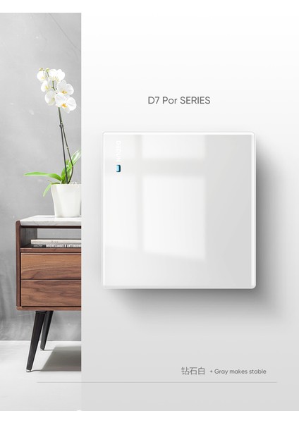 Anahtar Prizi Gri 86 Duvar Büyük Pano Gizli Çift Kontrollü LED Ev Anahtar Panelli Bir Açık 5 Beş Delikli Priz (Yurt Dışından)