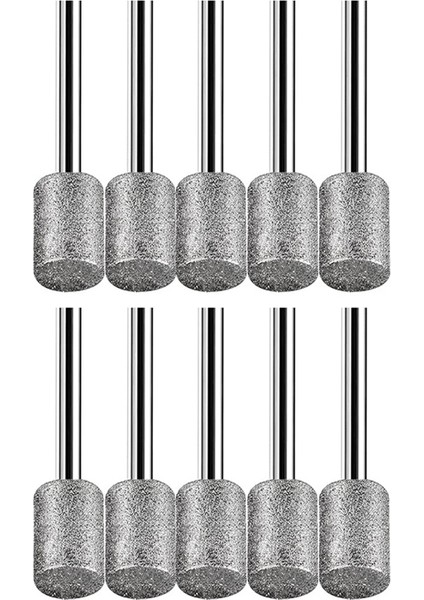 10 Adet Silindirik Kafa Karbür Çapak Seti 8mm Taş Kayalar Için Cam Seramik Dremel-Döner Aletler Için (Yurt Dışından)