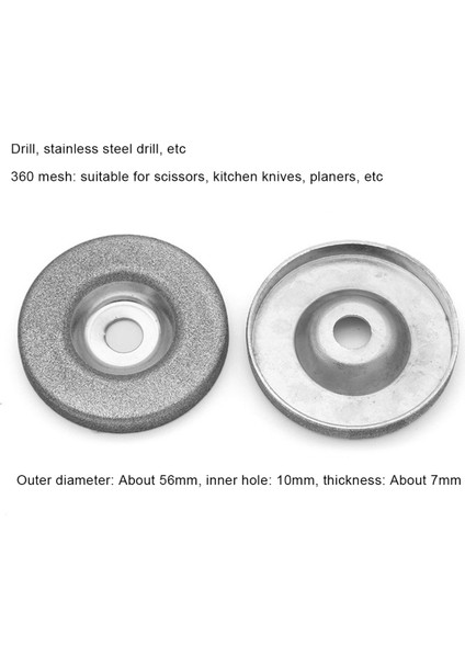 Jaerbee 3 Adet 56MM Elmas 180/320/600 Taşlama Daire Disk Elektrikli Çok Fonksiyonlu Kalemtıraş Öğütücü Bileme (Yurt Dışından) fiyatları