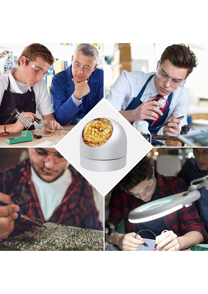 Lehim Ütüleri ve Uçlarını Temizlemek Için Havya Ucu Temizleme Kiti 6 Adet Pirinç Bilyalı Tel Tipi, 1 Pc Top Kabuk Tutucu (Yurt Dışından) fırsatları