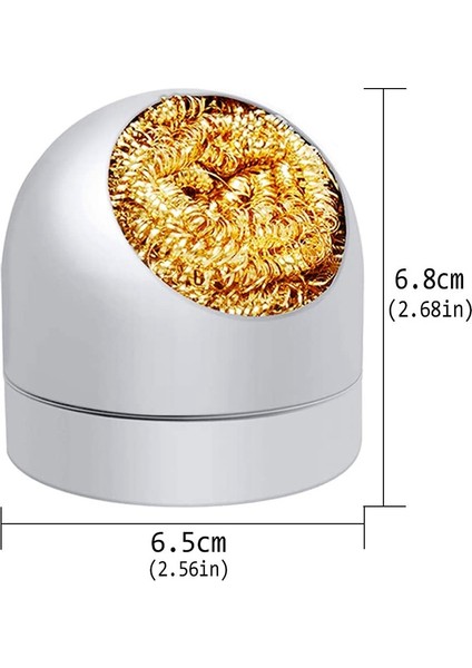 Lehim Ütüleri ve Uçlarını Temizlemek Için Havya Ucu Temizleme Kiti 6 Adet Pirinç Bilyalı Tel Tipi, 1 Pc Top Kabuk Tutucu (Yurt Dışından) indirimleri