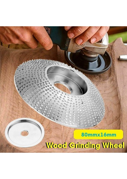 3.1 Inç Ahşap Taşlama Tekerlek 80X16MM Açı Öğütücü Için Zımpara Oyma Şekillendirme Diski (Yurt Dışından)