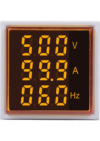 Ayak Koltuk 1 Adet Kare LED Dijital Voltmetre Ampermetre Hertz Metre AC20-500V Sinyal Işıkları Gerilim Akım Frekans Combo Metre Göstergesi Test Cihazı (Yurt Dışından)