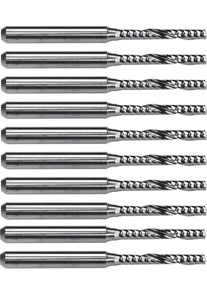10 Adet 2mm x 15MM Karbür Tek Flüt Parmak Freze Freze Ucu Aksesuarları Oyma Makinesi Için Parçalar (Yurt Dışından)