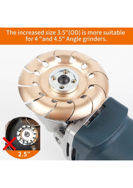 Adet Ahşap Taşlama Tekerleği 4 Inç Veya 4 1/2 Inç Açı Öğütücü Öğütücü Tekerlek Şekillendirme Diski Eki Ahşap Oyma Diski (Yurt Dışından) modelleri