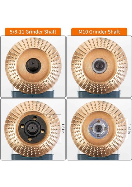 Adet Ahşap Taşlama Tekerleği 4 Inç Veya 4 1/2 Inç Açı Öğütücü Öğütücü Tekerlek Şekillendirme Diski Eki Ahşap Oyma Diski (Yurt Dışından) indirimleri