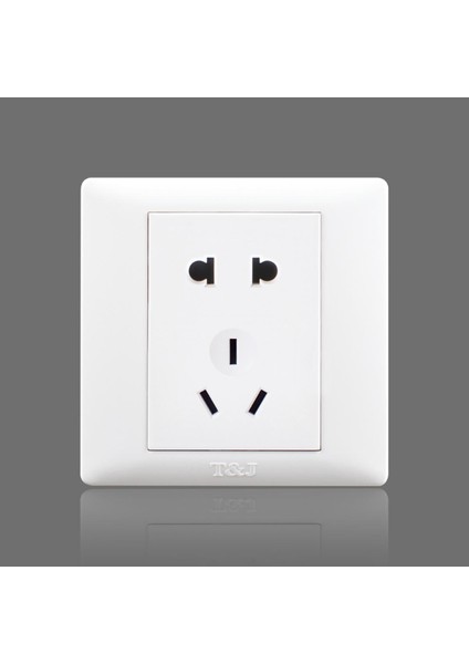 Tianji Tj Anahtar Priz Paneli Yueting 16A Klima Bir Çift Beş Delikli Set Floresan Şerit 86 Tipi Beyaz (Yurt Dışından)